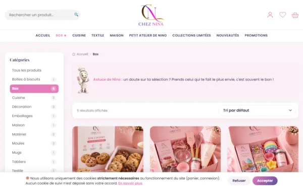 Catégorie de produits