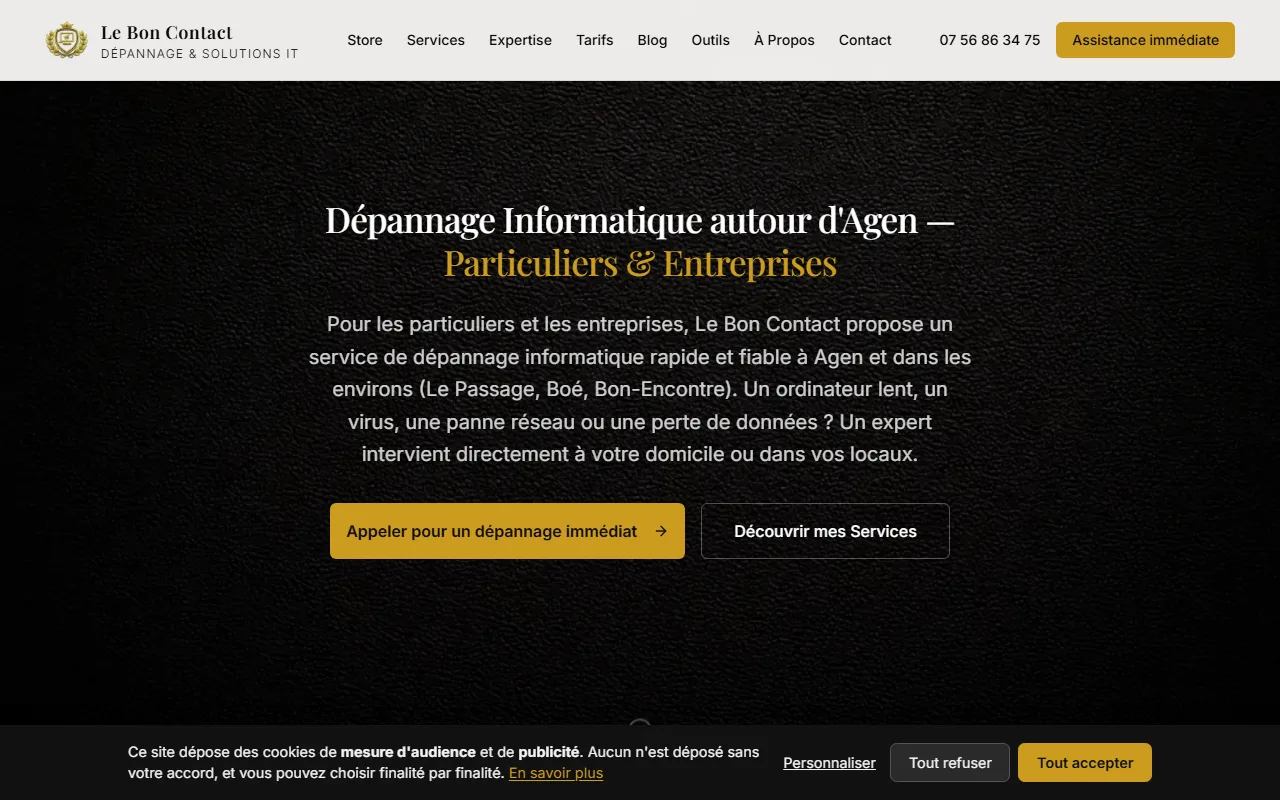 Le Bon Contact : dépannage informatique à Agen