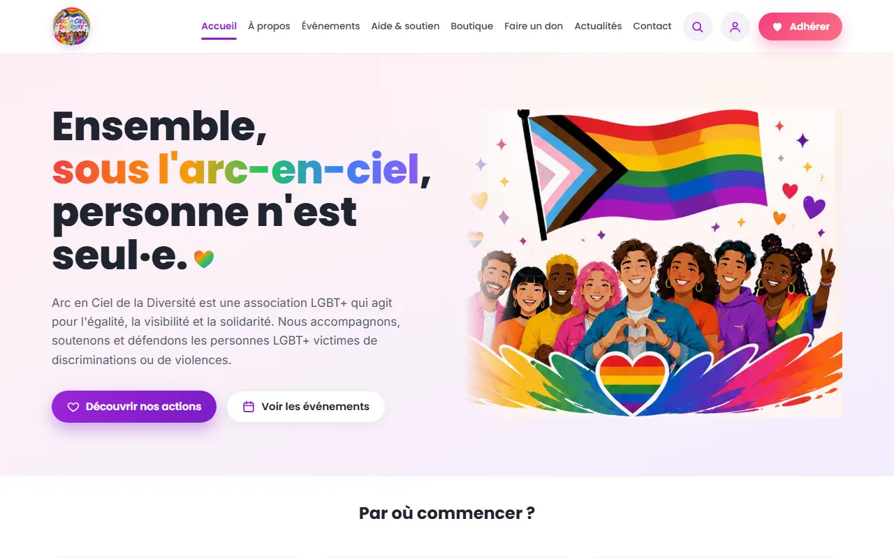 Site associatif (prototype de travail)