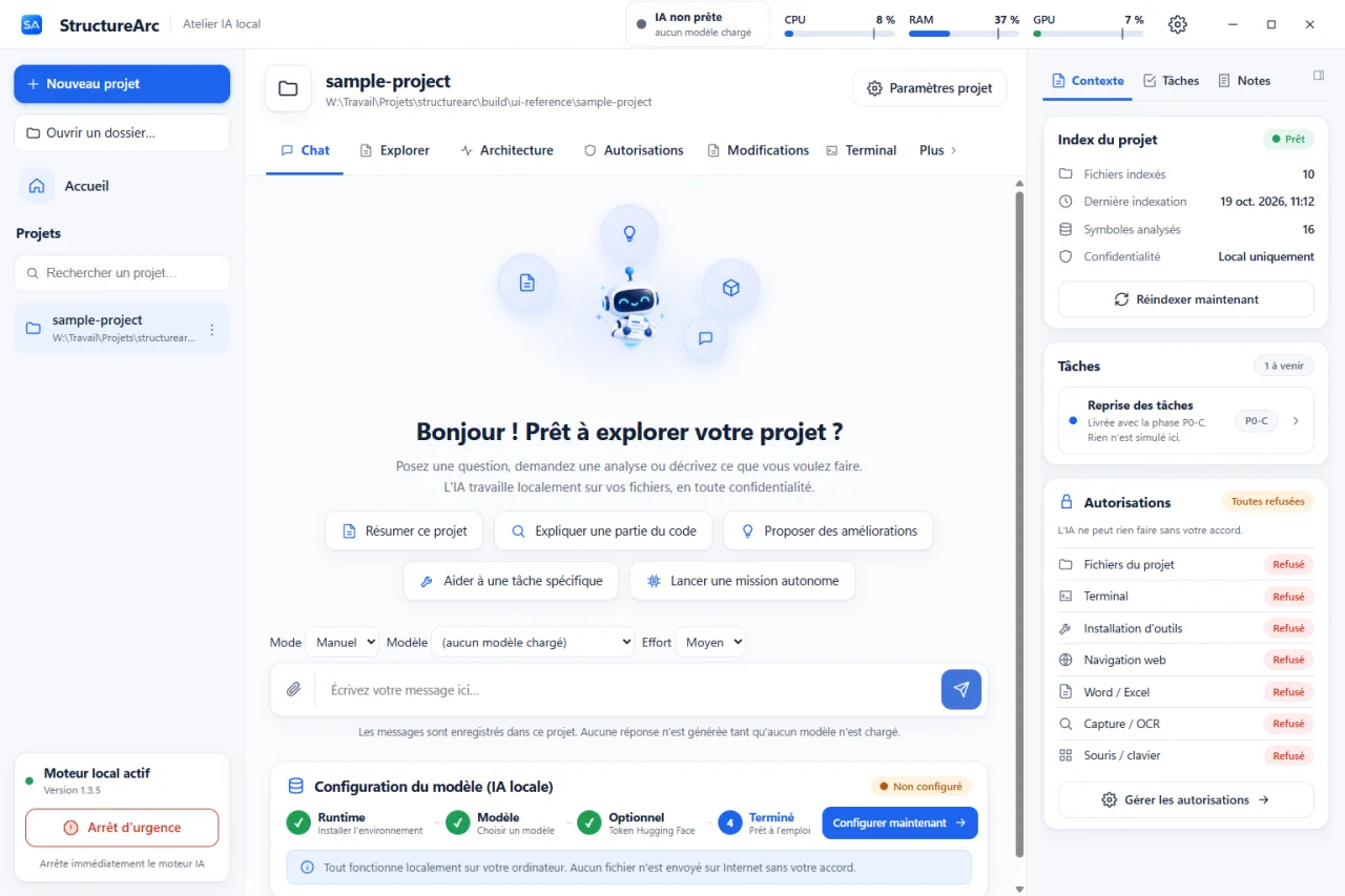 StructureArc : faire travailler de petites IA locales sur de très gros projets