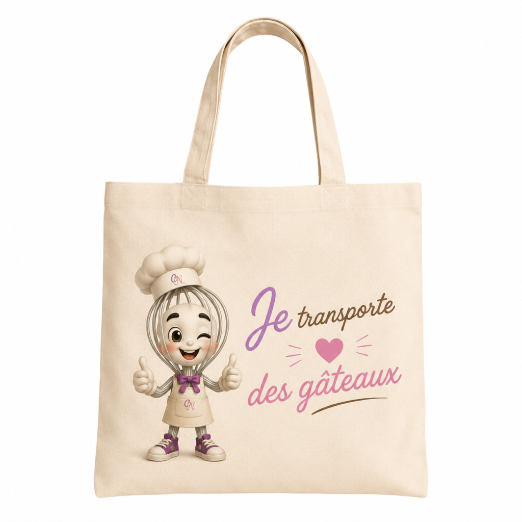 Tote bag « Je transporte des gâteaux »